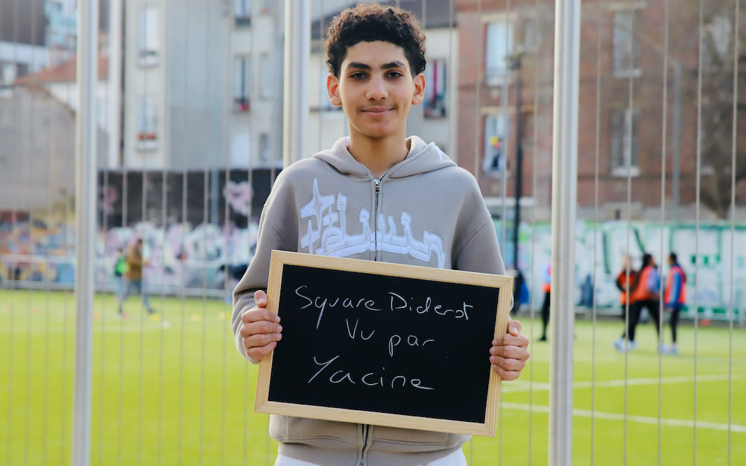 Le square Diderot vu par Yacine